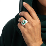 خاتم ذهب عيار 18 تصميم قلب