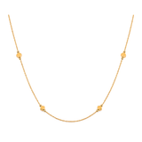 18K Gold Necklace Spaced Classic Design