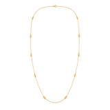 18K Gold Necklace Spaced Classic Design