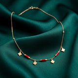 18K Gold Radiant Stars Pendant Necklace
