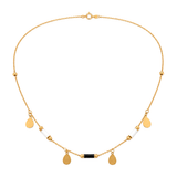 18K Gold Pendant with Radiant Stars Design
