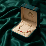 18K Gold Radiant Stars Pendant Necklace