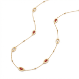 شال عيار 18 بحجر أحمر