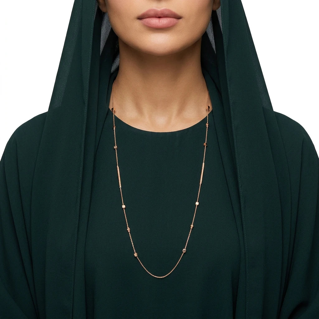 شال ذهب عيار 18 متعدد الأشكال