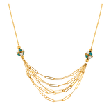 18K Gold Pendant with Five-Layer Design