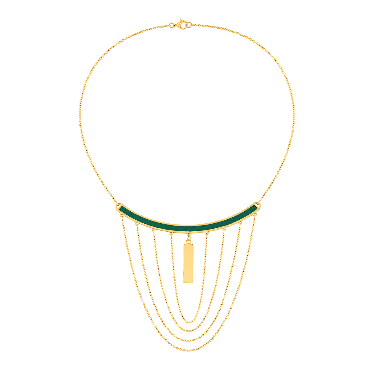18K Gold Pendant with Cleopatra Design