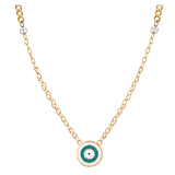 18K Gold Necklace Bold Links Design