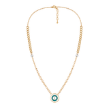 18K Gold Necklace Bold Links Design