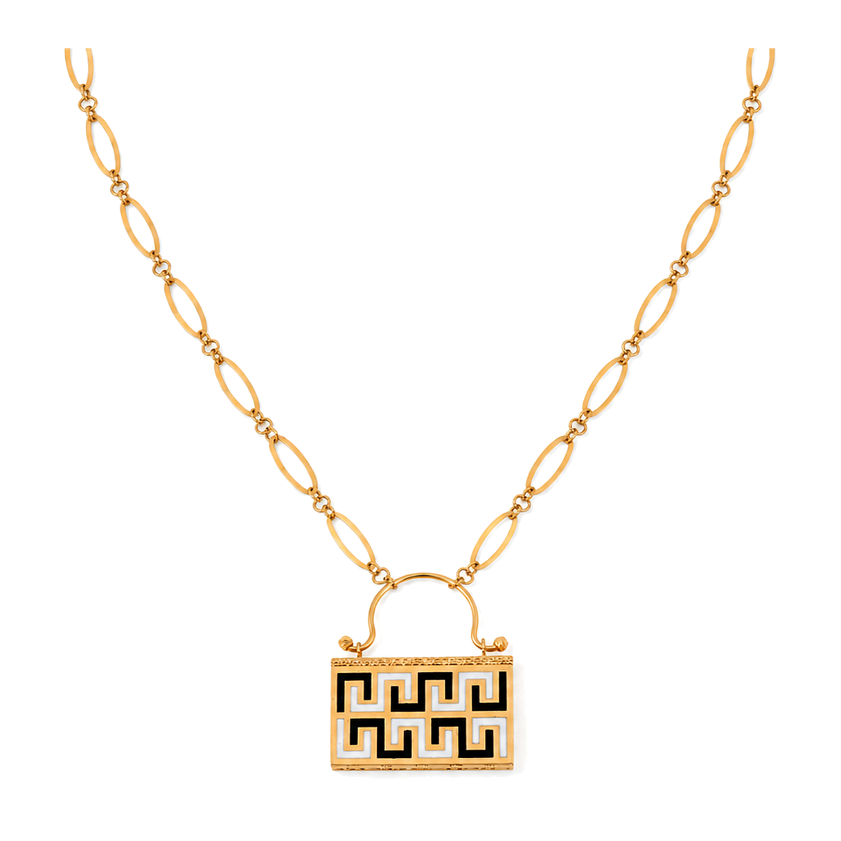 18K Gold Necklace Bag Design