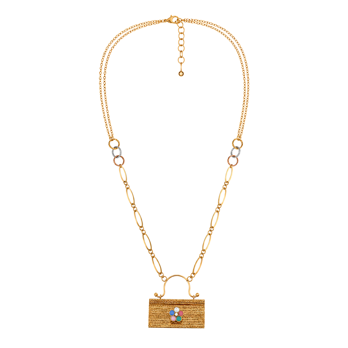 18K Gold Necklace Bag Design
