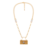 18K Gold Necklace Bag Design