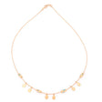 18K Gold Pendant with Touches Drops Design In Turquoise
