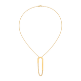 18K Gold Pendant with Decision Success Geometric Design