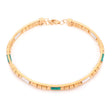 18K bracelet  with Colourful charms Design