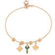 18K Gold Kids bracelet  with Key Pens Design