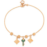 18K Gold Kids bracelet  with Key Pens Design