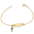 18K GoldKids Bracelet with Key Design