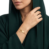 اسوارة ذهب عيار 18 هلال الخير