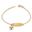 18K Gold Kids Chain Bracelet    with sky charm