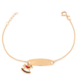 18K Chain Bracelet     horse charm