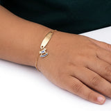 18K Gold Kids Chain Bracelet with Rocking Horse Design