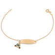 18K GoldKids Bracelet with Teddy Bear Design