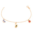 18K GoldKids Bracelet with Dangling Charms