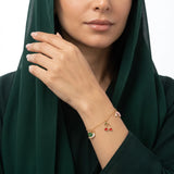 اسوارة ذهب عيار 18 الحلزون السعيد