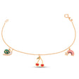 18K Chain Bracelet    with Happy Snail Design