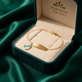 18K Gold Children's Bracelet Featuring Bow Motif