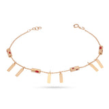 18K Chain Bracelet    with Geometric Design