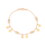 18K Chain Bracelet    with Elegance Kingdom Design