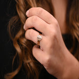 18K Gold Guardian Love Ring with Embellished Hand