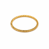 21K Gold Bangle Rope Twisted