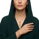 طقم كرات ذهب متدلية عيار 21