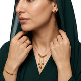 طقم ذهب عيار 21 كرات الذهب المتدلية