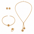 18K Gold Set interlocking 