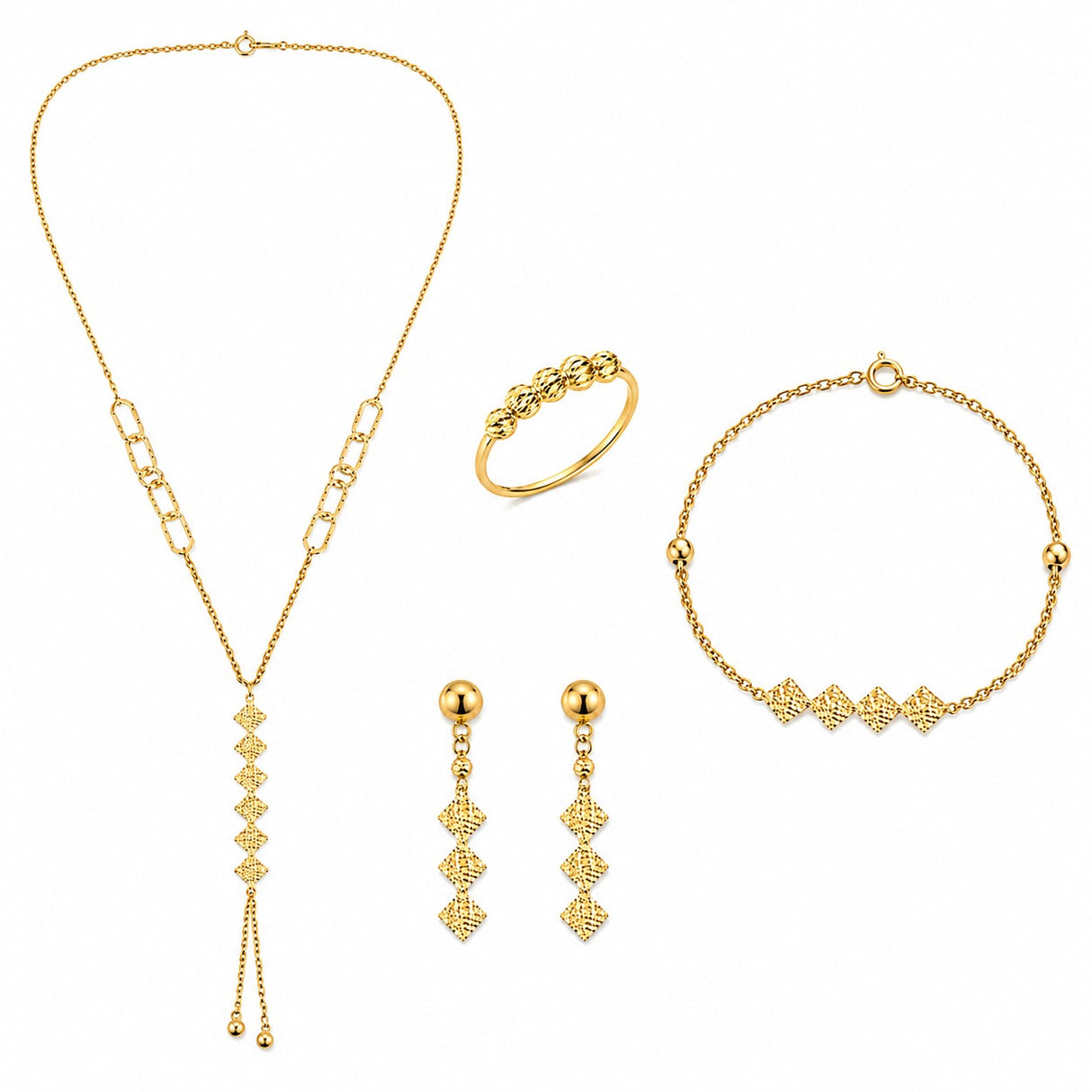 18K Gold jewellery set El Moaien