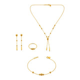 21 k Gold hanging ball set