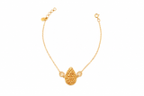 21K Gold Full Set Sun of Authenticity Almond design