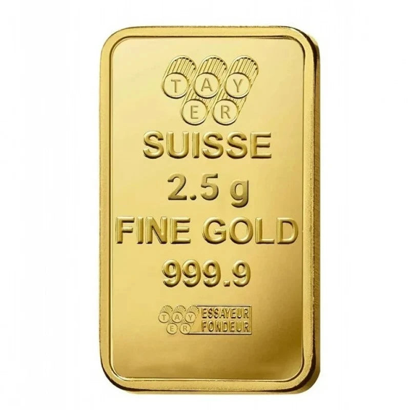 24K Small gold ingot 2.5 Gram