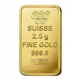 24K Small gold ingot 2.5 Gram