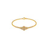 18K Gold Sunflower Set with Harmonious Floral Engravings