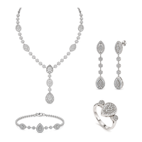 18K White Gold Set 'Elegance' with Delicate Design