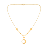 18K Gold Eclipse Set with Contemporary Geometric Design