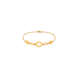 18K Gold Eclipse Set with Contemporary Geometric Design
