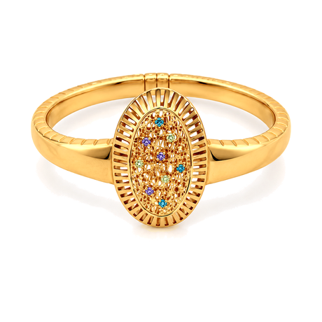 18K Gold Half Set with Endless Joy Design