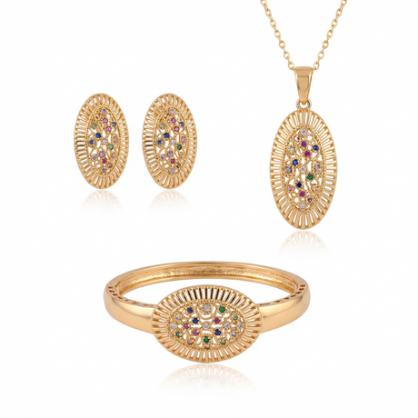 18K Gold Half Set Endless Joy