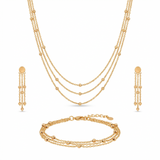 نصف طقم ذهب 3 أدوار عيار 18 pause