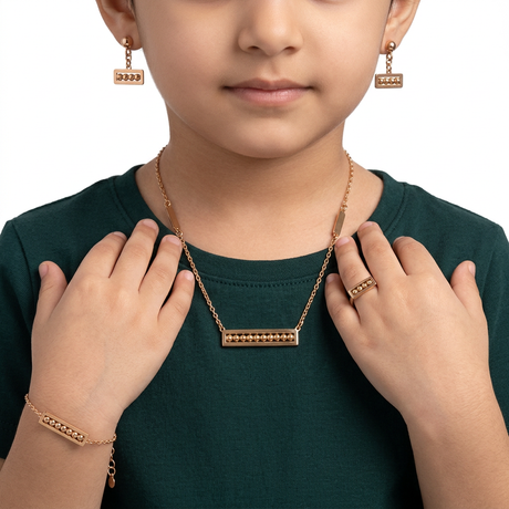 18K Gold Kid's  Bead Design Set